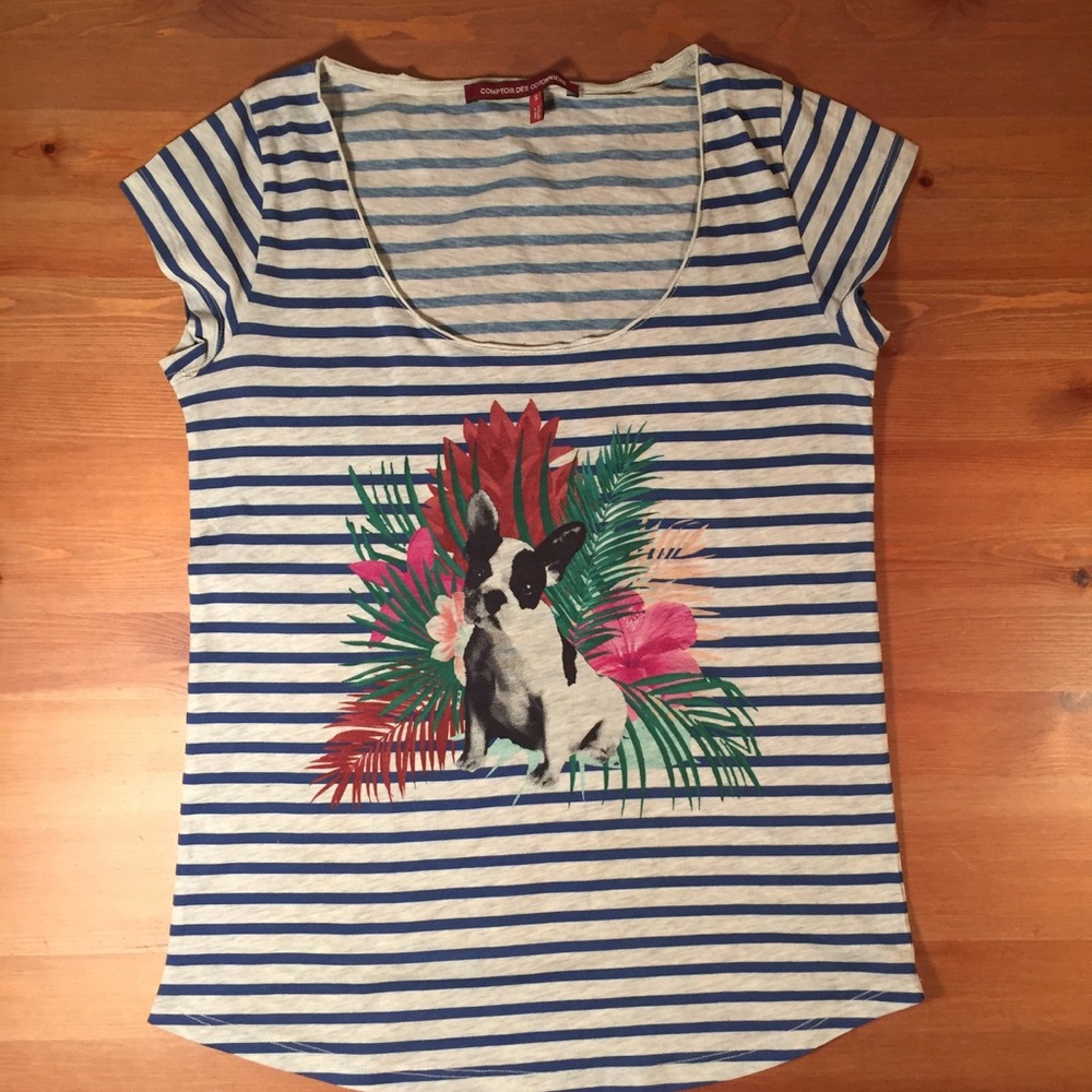 Comptoir des Cotonniers French Bulldog Striped Tee